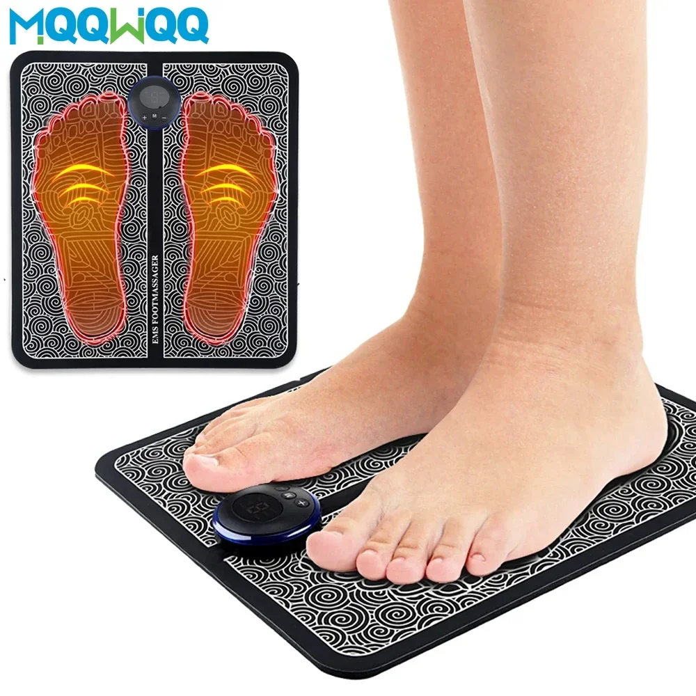 EMS Foot Massage Mat Electrical Muscle Stimulation with 8 Modes 19 Intensity Foot Massager for Blood Circulation, Muscle Relax dent al unit chair spare part shadowless led lamp with adjustable light temperature and light intensity