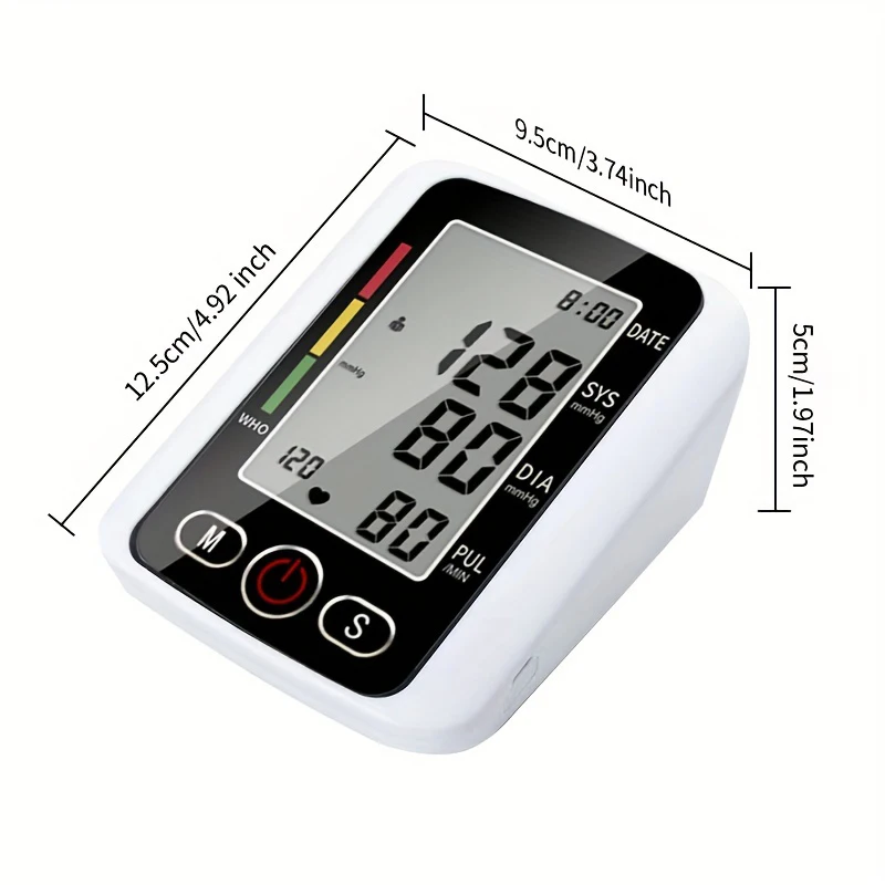 Medical Digital Arm BP Blood Pressure Monitor Tensiometer Tonometer Automatic Sphygmomanometer Heart Rate Pulse Meter Medical blood pressure monitor blood pressure meter