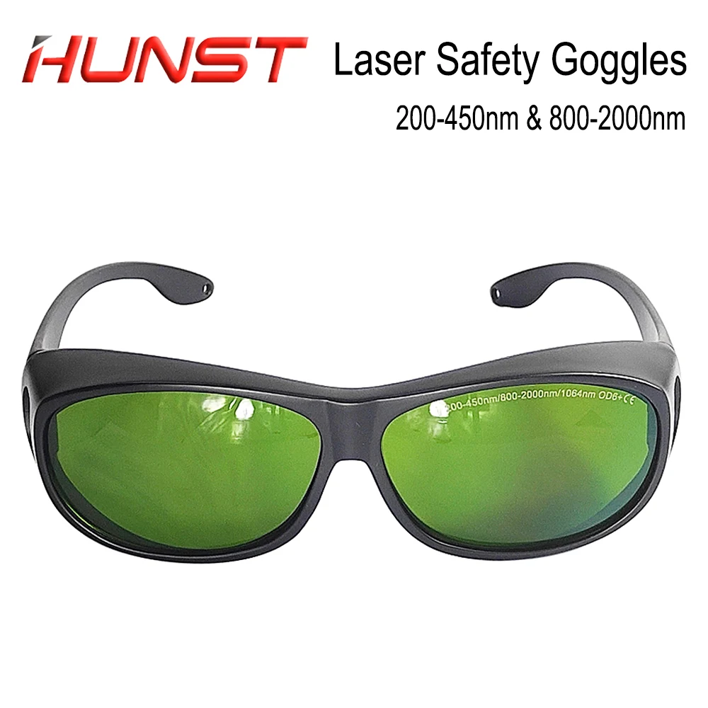 Laser Goggles HUNST 200-450nm & 800-2000nm OD6 Laser Welding Cutting Protective Glasses 1064nm Infrared UV Laser Safety Goggles