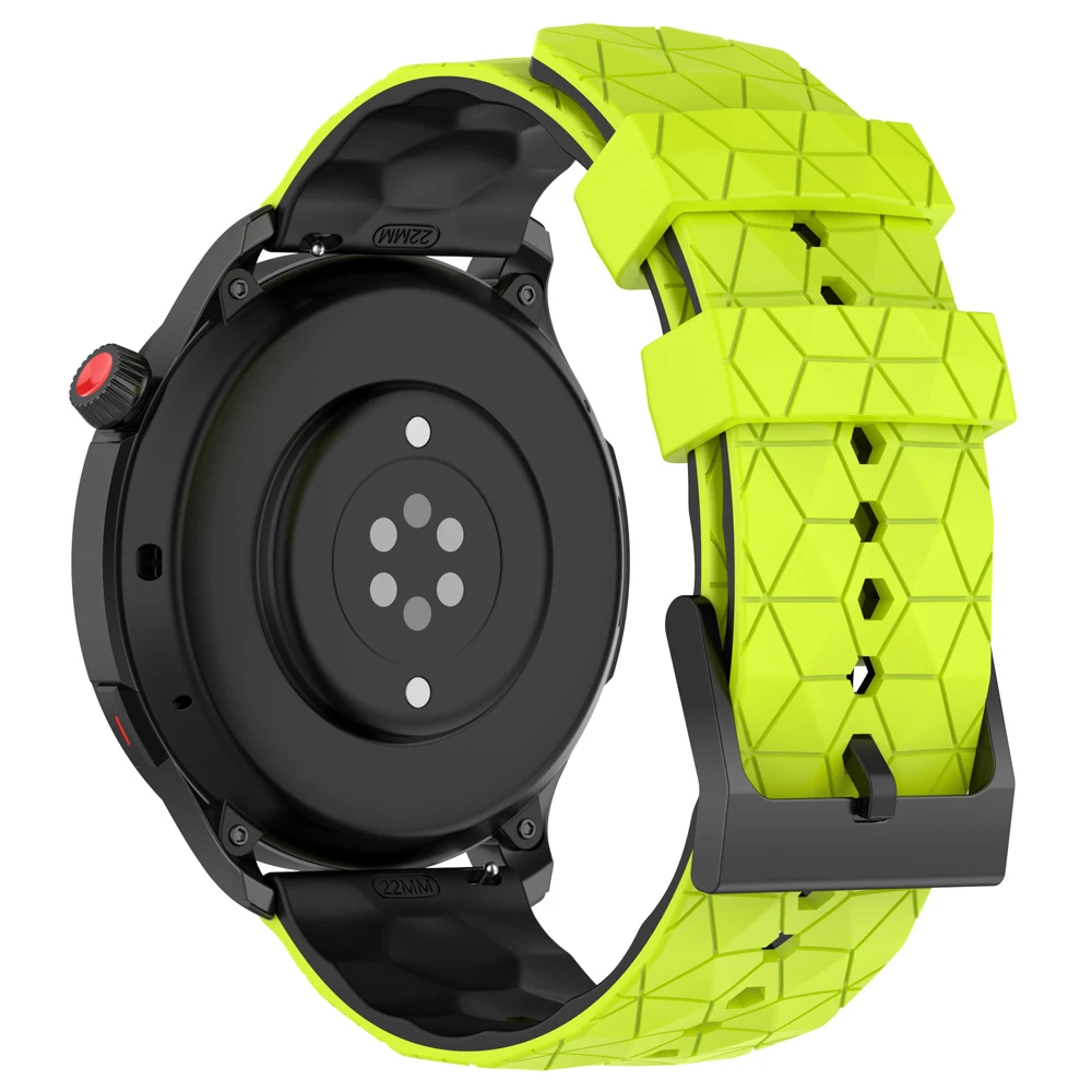 Two-Tone Sport Silicone Strap - 22mm Wristband Bracelet