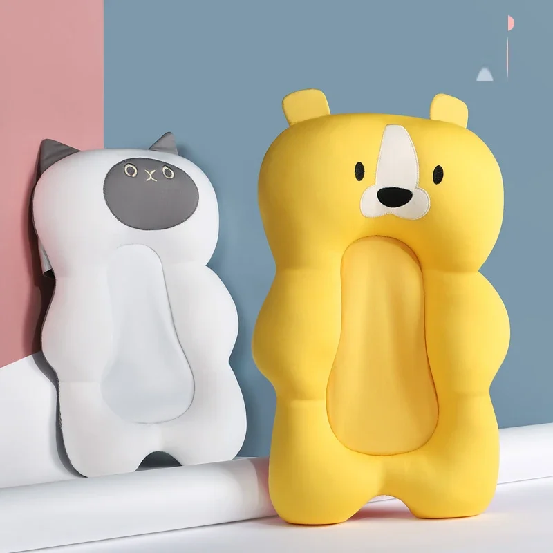 Tappetino di supporto per seggiolino da bagno per bambini Tappetino per vasca da bagno pieghevole Sedia per neonato Cuscino per vasca da bagno per neonato Cuscino per il corpo morbido e confortevole antiscivolo