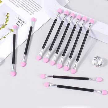 10PCS multi-color double head latex sponge eyeshadow stick Multi-functional portable short stick makeup brush Eyeshadow brush 1