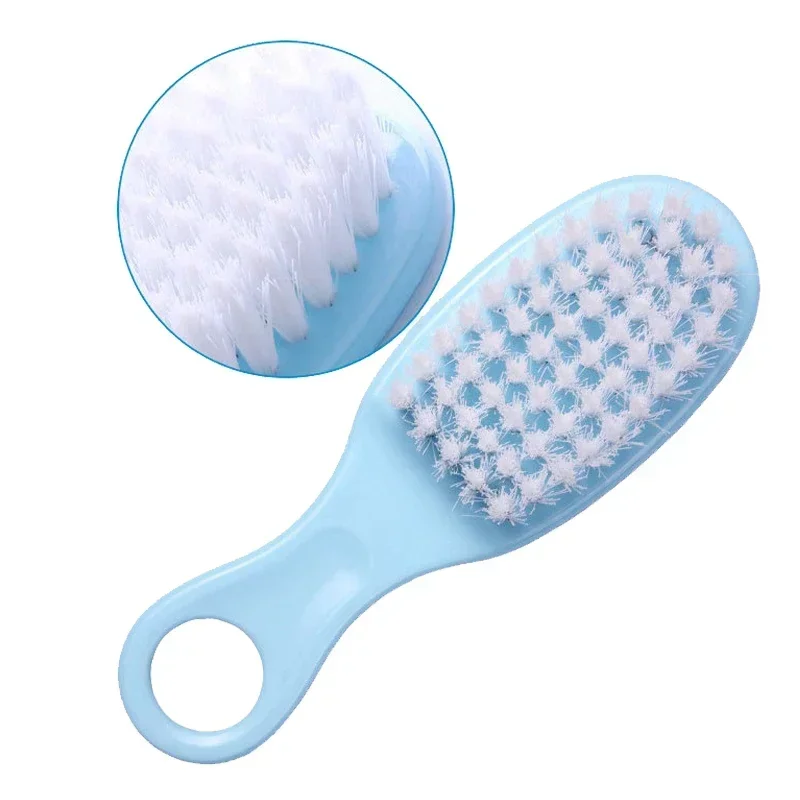 2Pcs/Set Baby Hairbrush Comb Portable Newborn Infant Toddlers Soft Hair Brush Head Massager Comb Set Baby Kid Hair Care Supplies 6