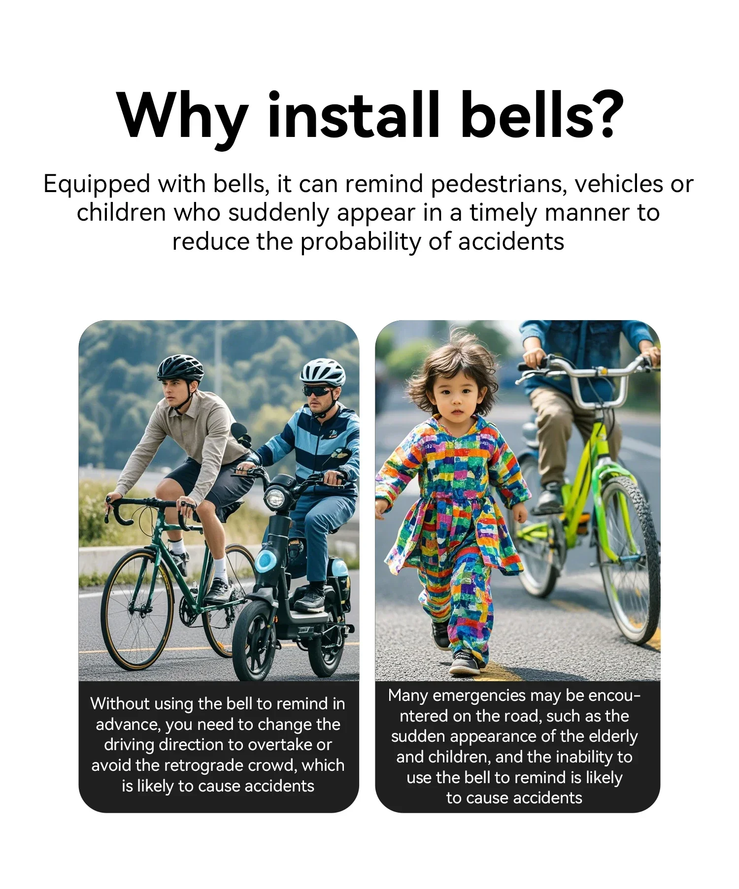 Description Picture 3 of itemROCKBROS Bicycle Bell Clear Loud Sound MTB Road Bike Horn Bicycle Handle Bells Ring Suitable for 22.2mm handlebar 80db Bell 1PCS
