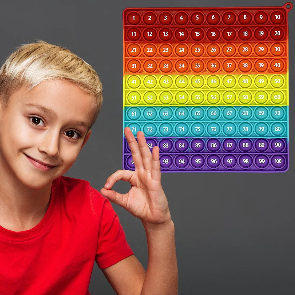 1–100 Number Push Bubble Counting Mat – detail image 3