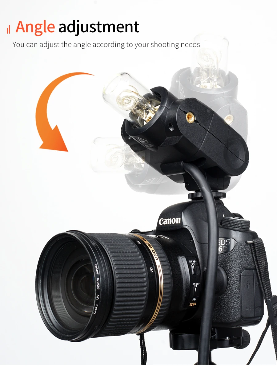 EC200 EC200II AD200PROII AD200 Remote Separation Extension Head with Hot Shoe fo