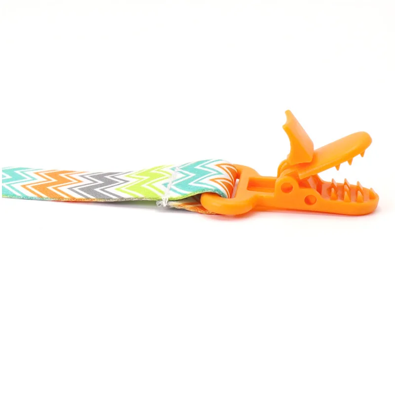 Adjust Baby Pacifier Clip Chain Ribbon Holder for Infant Feeding
