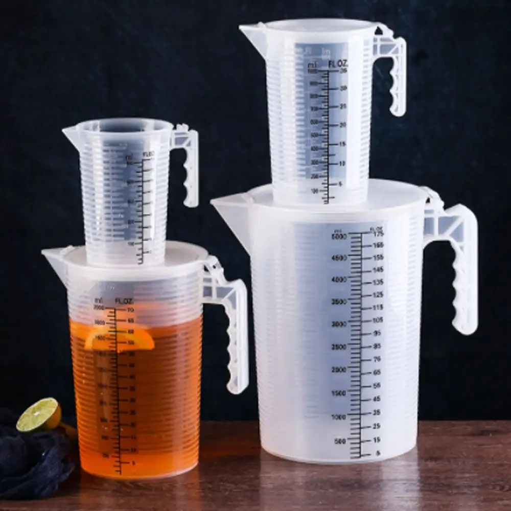Set Di 2 Misurini In Plastica 250/500 Ml Con Manico – Brocche Graduate Per Cucina, Farina, Olio, Liquidi