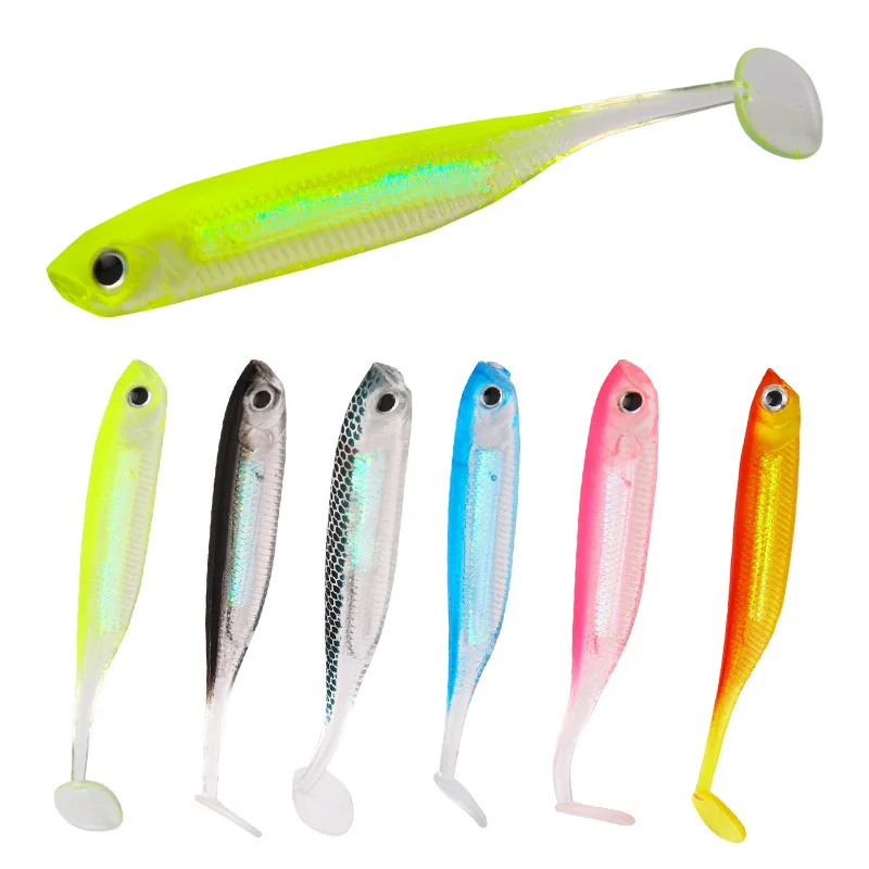 Buy QualyQualy Soft Plastic Swimbait Paddle Tail Shad Lure Soft