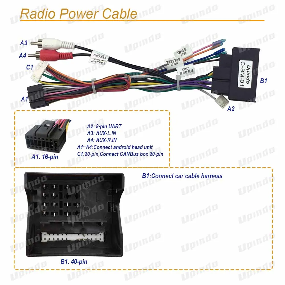 Adattatore Cavo Radio Per BMW - Da Connettore Rotondo 17 Pin A ISO, Per Serie 3,5,7,8, Mini, Z3 - Foto 5