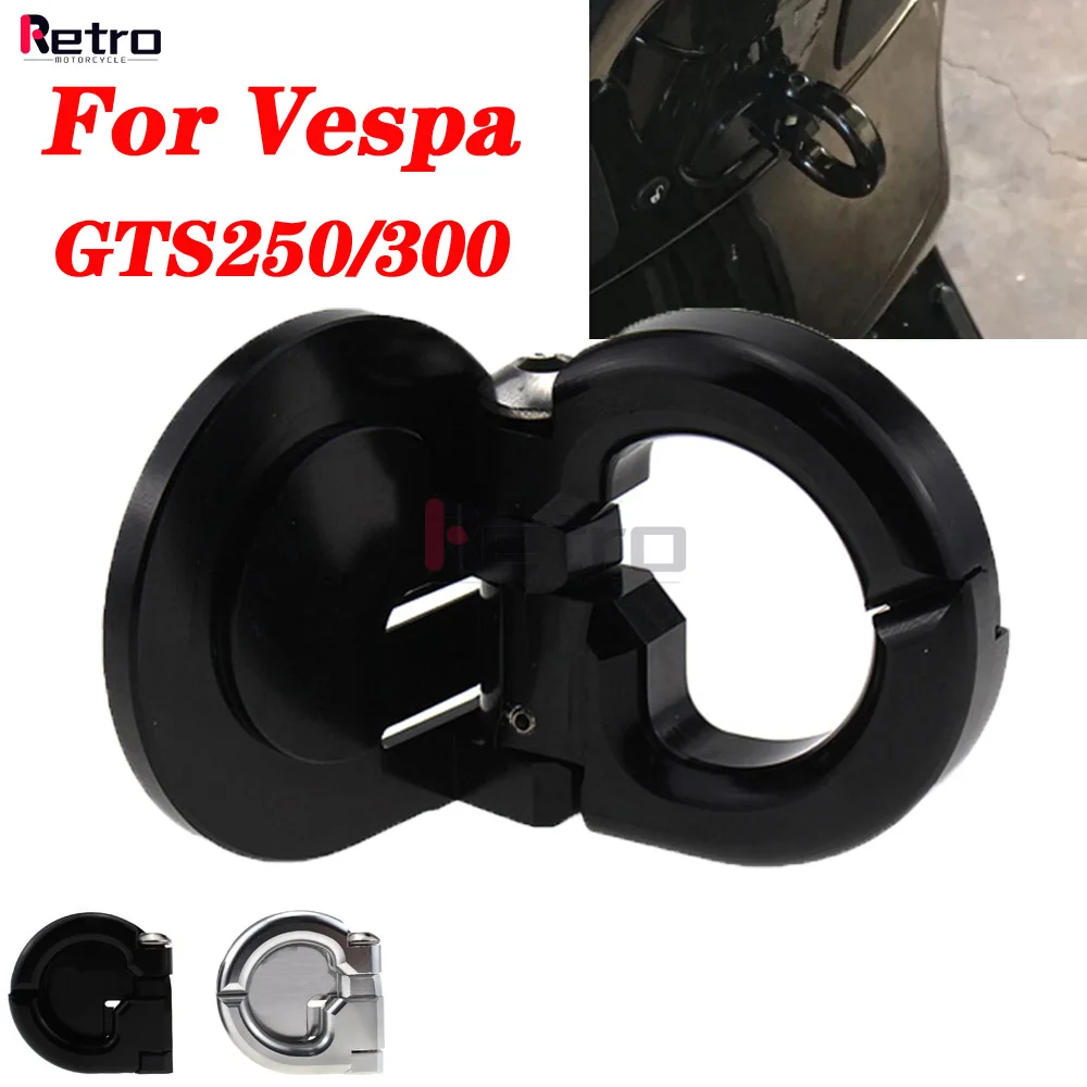 

For Vespa GTS300 GTS 300ie Super Foldable Storage Hook Crotchet CNC Aluminum for Vespa GTS 125ie Super Sprint Primavera