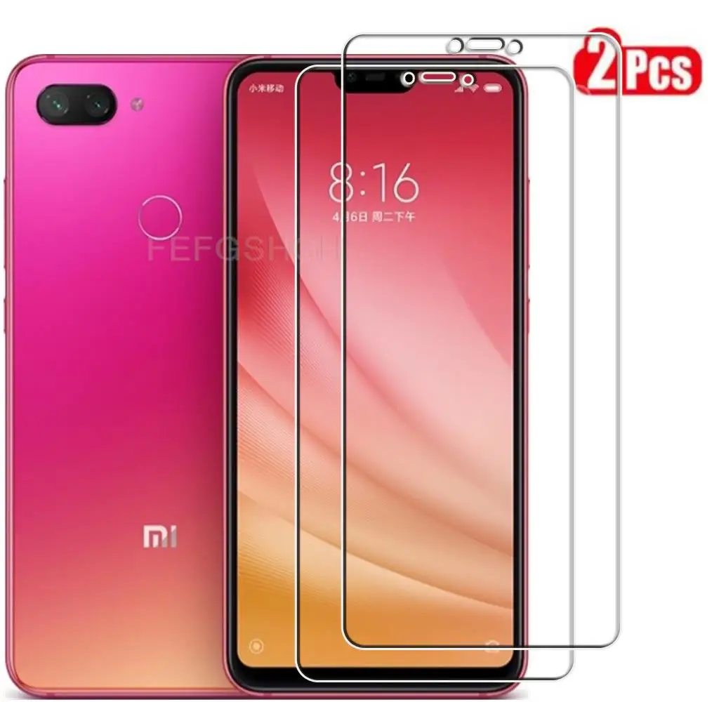

HD Protective Tempered Glass For Xiaomi Mi 8 Lite (Youth) 6.26" Mi 8X M1808D2TG Screen Protector Protection Cover Film