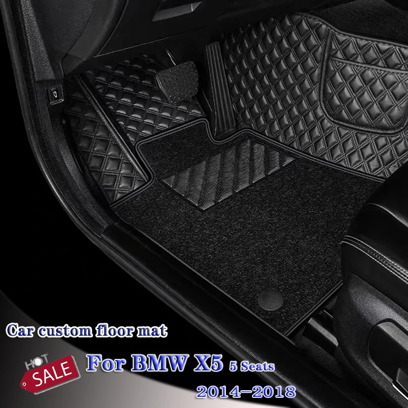 

Car Floor Mats For BMW X5 5 Seats 2014 2015 2016 2017 2018 Custom Rugs Auto Interior Mat Accessories Car Carpets