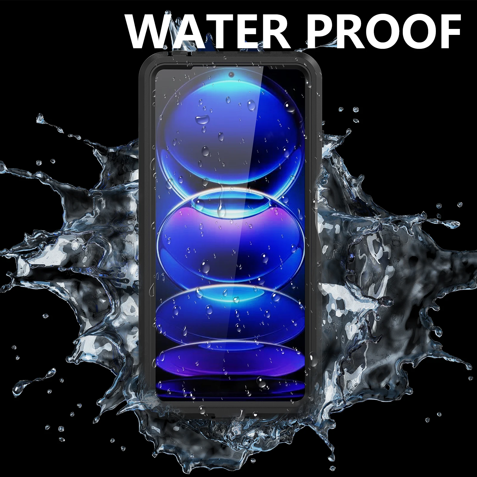  Funda impermeable XiaoMi RedMi Note 12 Pro 5G, Dooge  [desbloqueo de huellas dactilares] Certificado IP68 resistente cuerpo  completo bajo el agua a prueba de golpes resistente funda protectora con  protector de