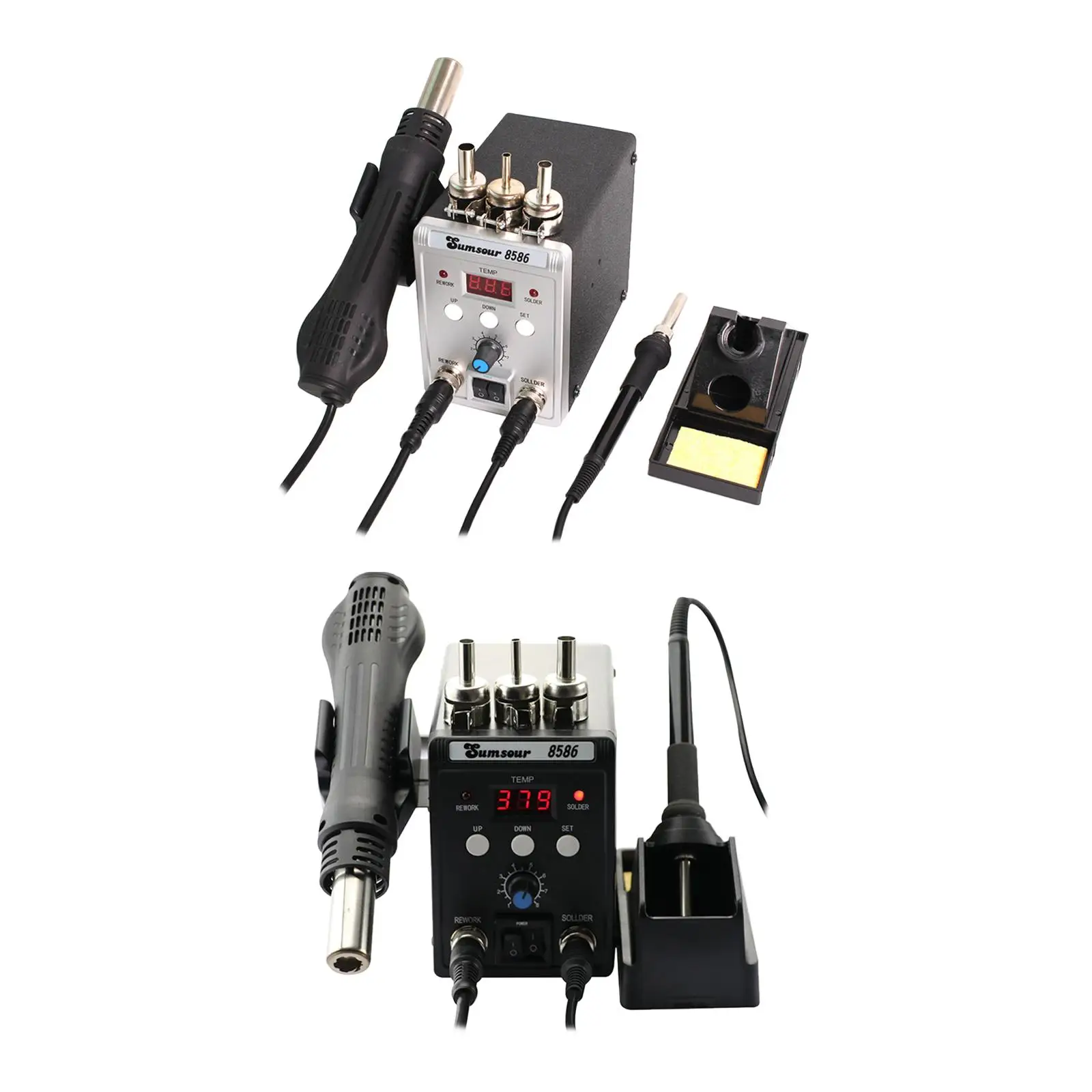 

60W Soldering Station with Metal Holder Professional Soldering Iron Kits for DIY Repairs Home Appliance Phone Laptop Maintenance