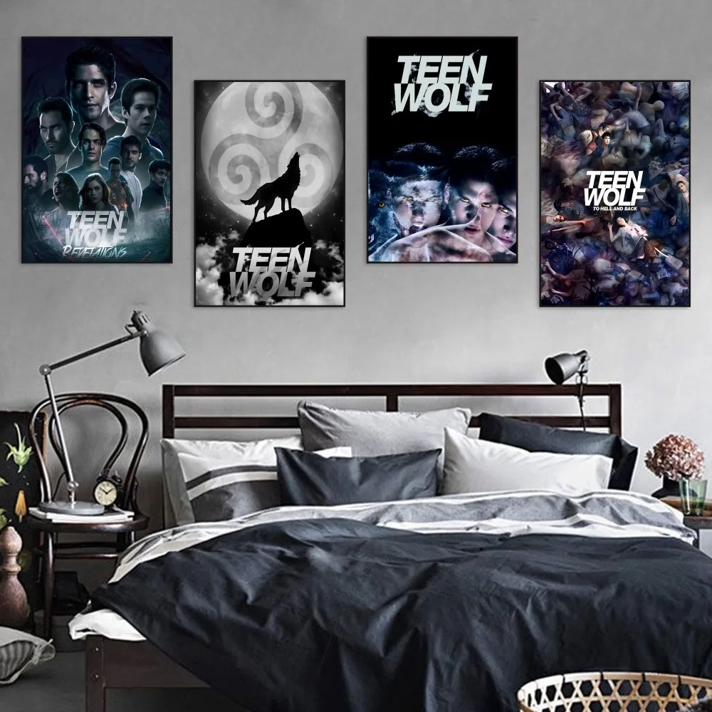 

Teen Wolf Poster Self-adhesive Art Poster Retro Kraft Paper Sticker DIY Room Bar Cafe Vintage Decorative Painting