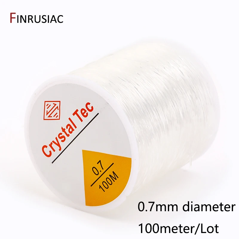 Acquista Filo elastico da 45-100 metri con cordoncino di perline di cristallo trasparente per realizzare braccialetti fai-da-te in Italia a partire da 1.78