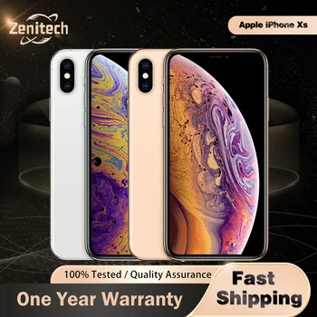 Original Apple iPhone XS  Mobile Phone Face ID NFC 5.8" 4GB RAM 64GB/256/512GB ROM 12MP+7MP A12 Hexa-Core iphone xs cellphone