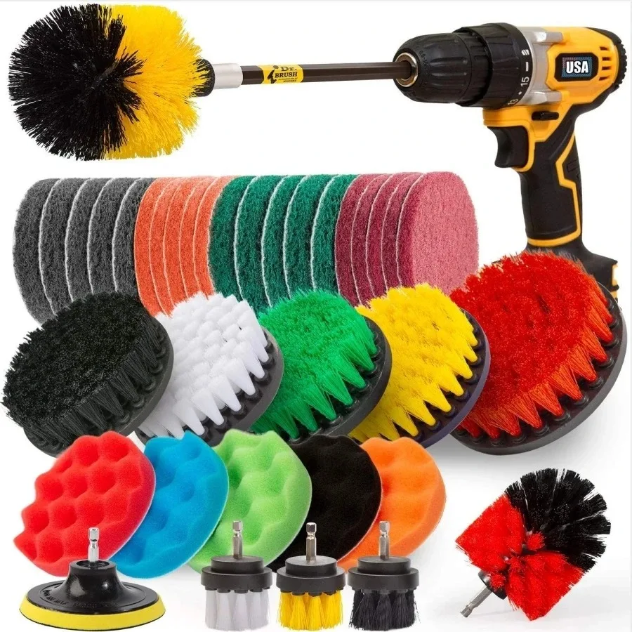 Power Scrubber Drill Brush Cleaning Kit Set
