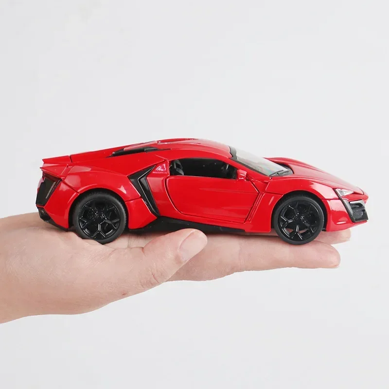 

Car For Children Simulation Exquisite Diecasts & Toy Vehicles Lykan Hypersport MINIAUTO 1:32 Alloy Collection Model Kids Toys