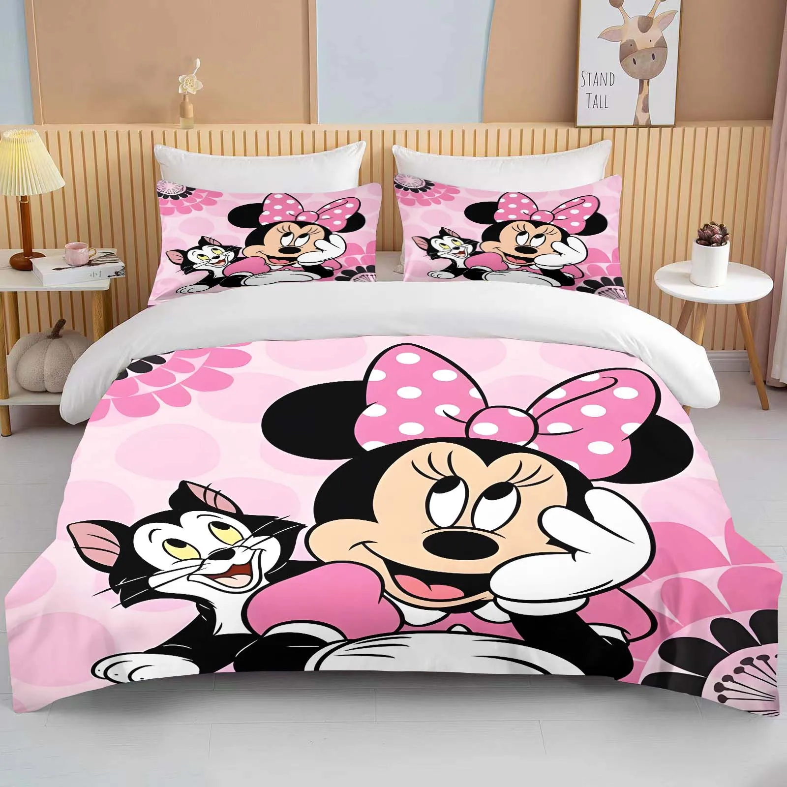 Housse de couette Minnie 220×240, parure de lit