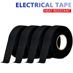 Heat Resistant Waterproof Automotive Electrical Tape - Noise - Reducing Fabric Insulation Tape for 0.35in - 9mm (4 Pieces)