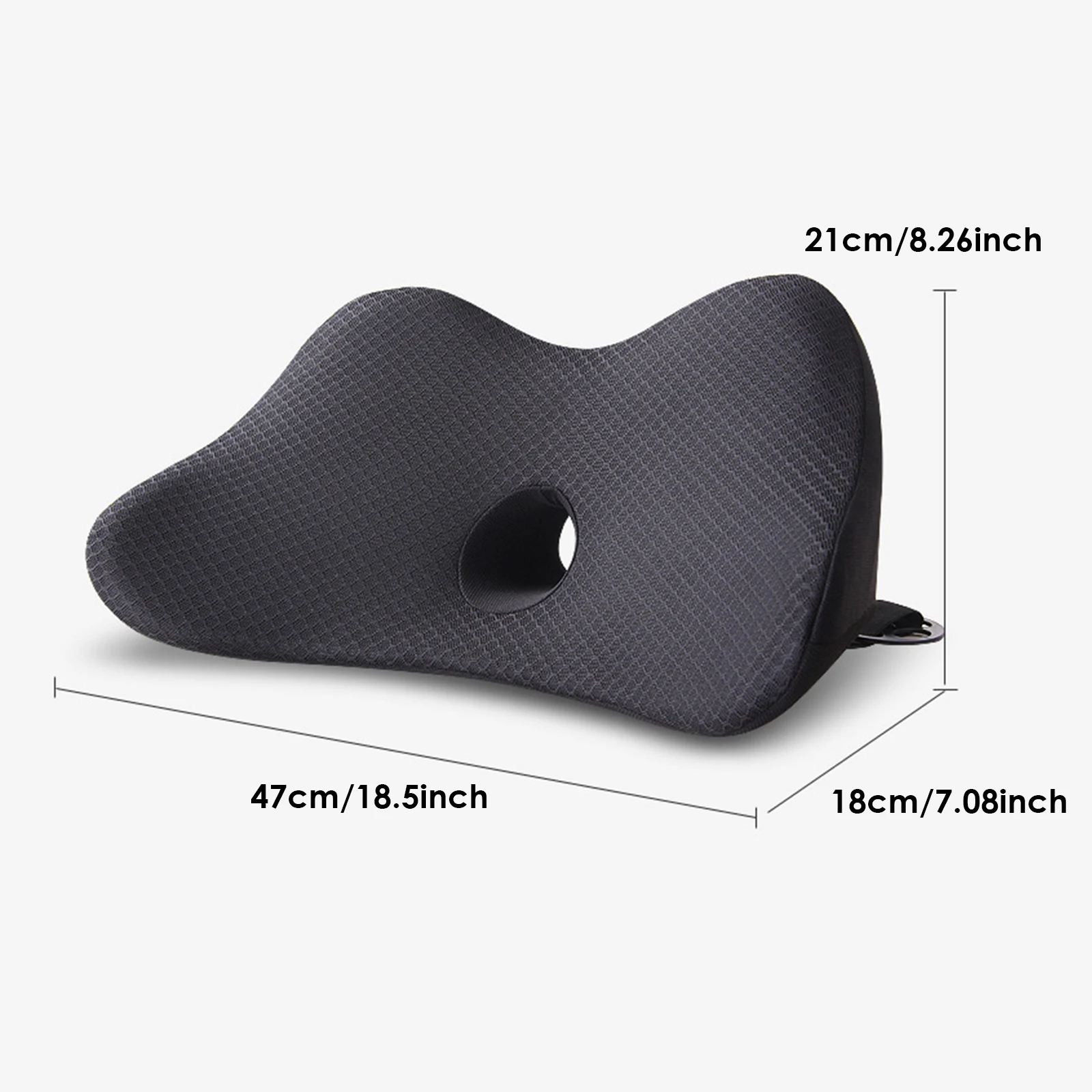 Memory Foam Travel Car Back Cushion Orthopedic Massage Seat Mat Chair Office Nap Pad Car Cushion Back Pillow car seat cushion lumbar back cushion car back cushion car cushion