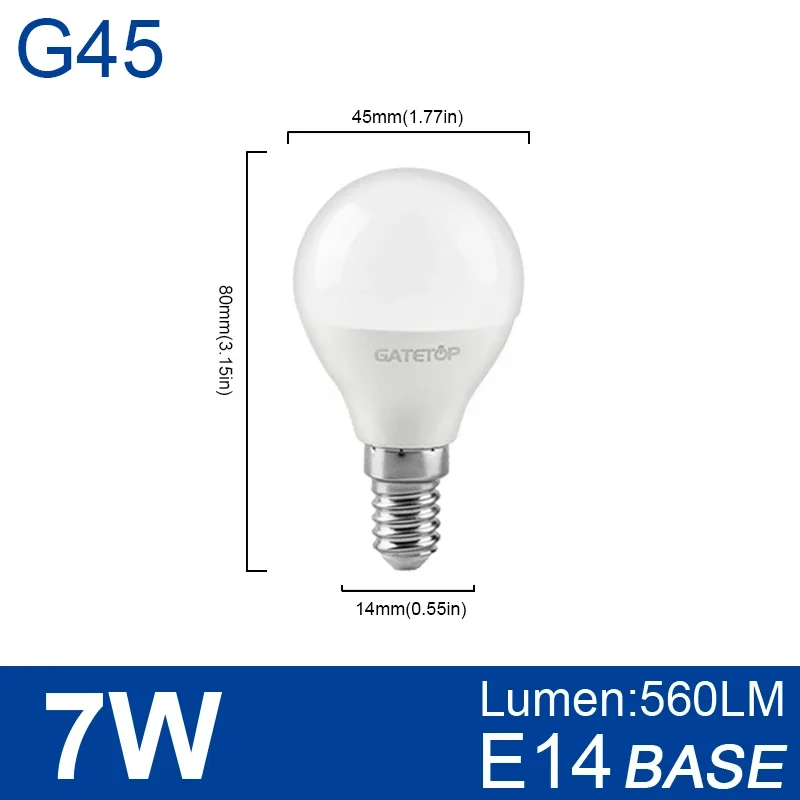 G45 7W E14