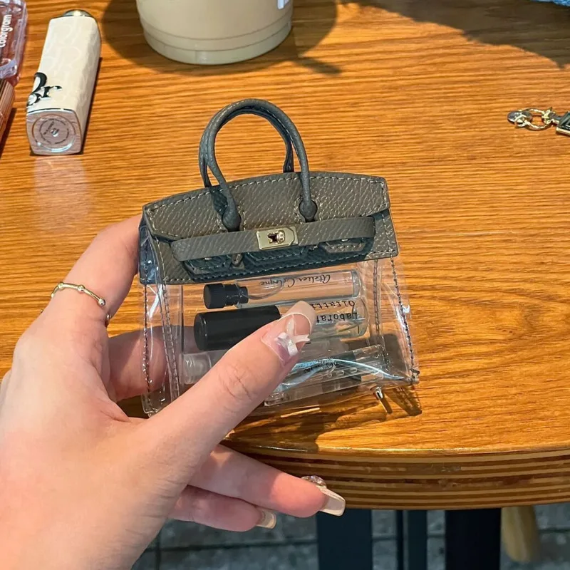 Миниатюрная креативная дизайнерская сумочка для хранения ключей от машины, женская модная брендовая сумочка в форме духов, помады, футляр для хранения наушников, кошелек