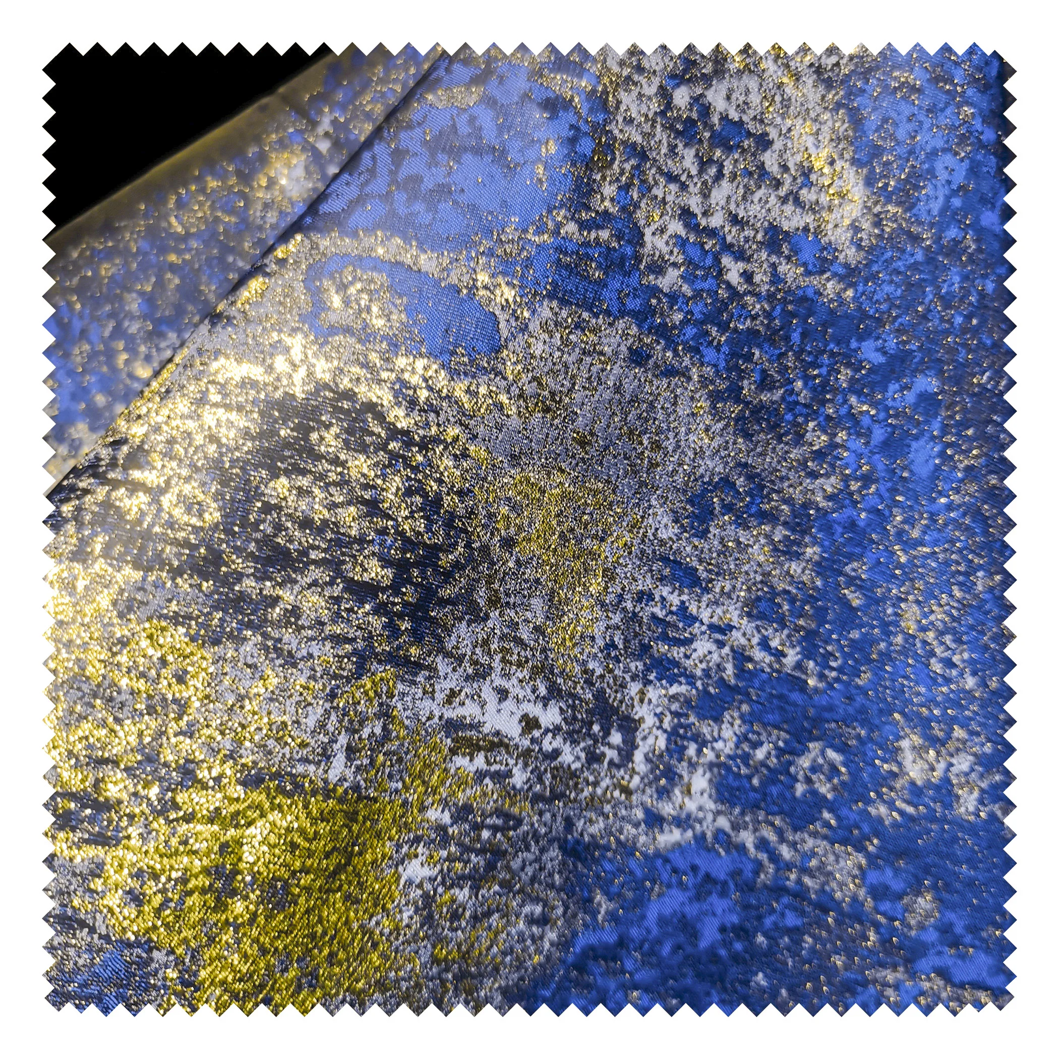 

Vintage Blue Jacquard Fabric Heavy Craft Gradient Hanfu Chinese Style Cheongsam Designer Fabric