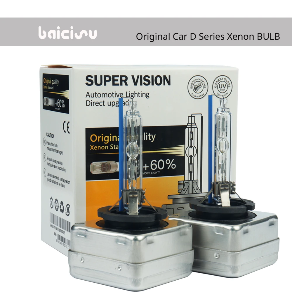 2X รถยนต์ D1S D2S D3S D4S HID CBI HID ไฟหน้าซีนอน D1 D2 D3 D4 D1R D2R D3R ไฟหน้ารถ4300K 6000K 8000K 1