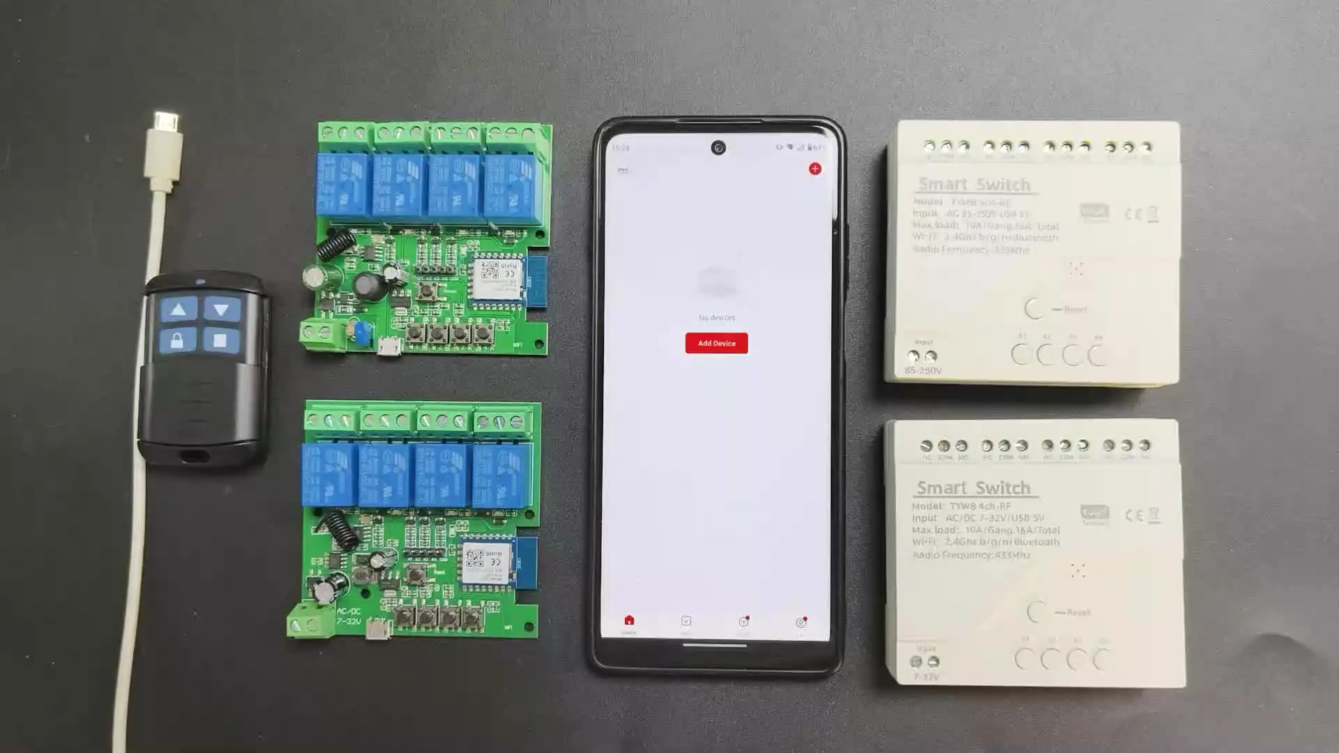 Tuya 4-канальный релейный модуль 220V