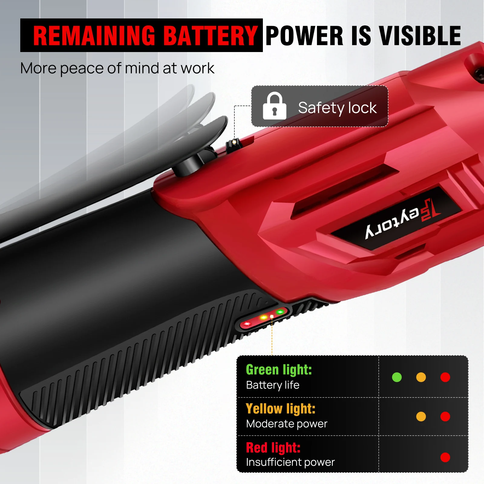 Feytory 200Nm Cordless Ratchet Wrench Set 90° with 2 x 1500mAh Lithium-Ion Batteries, 3/8'' Angle Wrench with 7pcs Sockets Set 5