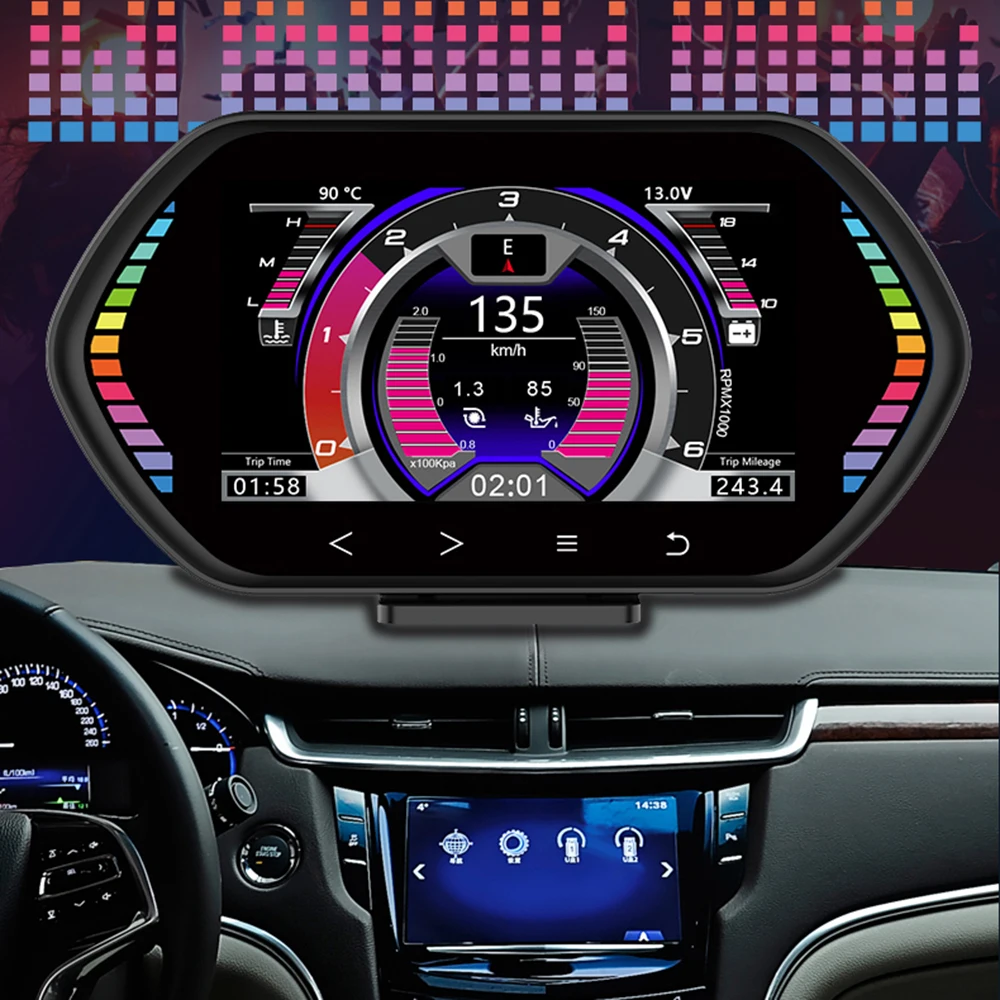 KWHUD HUD OBD2 ÷ º ǻ ڵ ӵ, RPM Ʈ  , ȥ ú, , ڵ, CRV 2008-2024 ָ