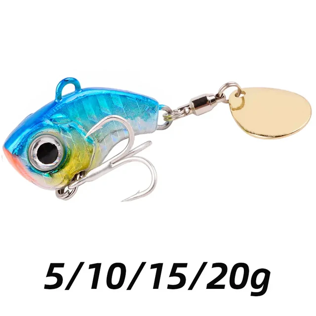 Spinner Spoon Metal Jig Bait 7g 10g 16g 20g VIB Sinking Blade Spinning  Treble Hook Spinnerbait Pesca Pike Carp Sea Fishing Lure - AliExpress