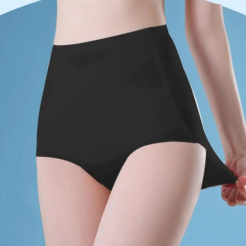 High Waist Tummy Shaper Shorts Magnet Shaping Panties Compression Ice Silk Underwear Body Shaper Comfortable High Waist For