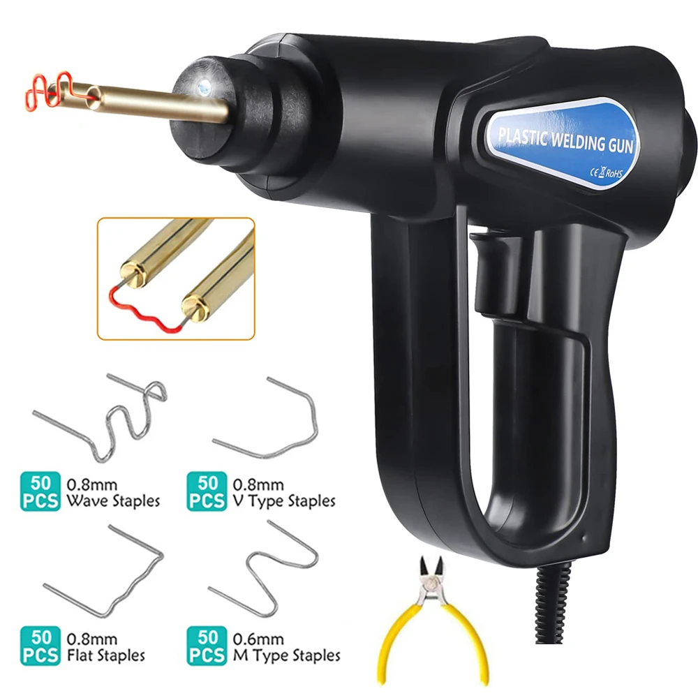 best rechargeable torch New 70W Hot Stapler PVC Plastic Welder Heat Gun welding machine plastic bumper soldering iron garage tools Car bumper Repair kit quality flashlights