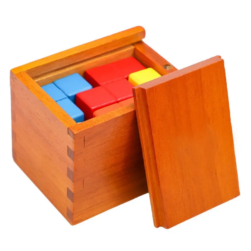 Unlock Wooden Brain Teaser Puzzle Opening Puzzle Box Luban Lock IQ Puzzle Mind Brain Teaser Wooden Brain Teaser