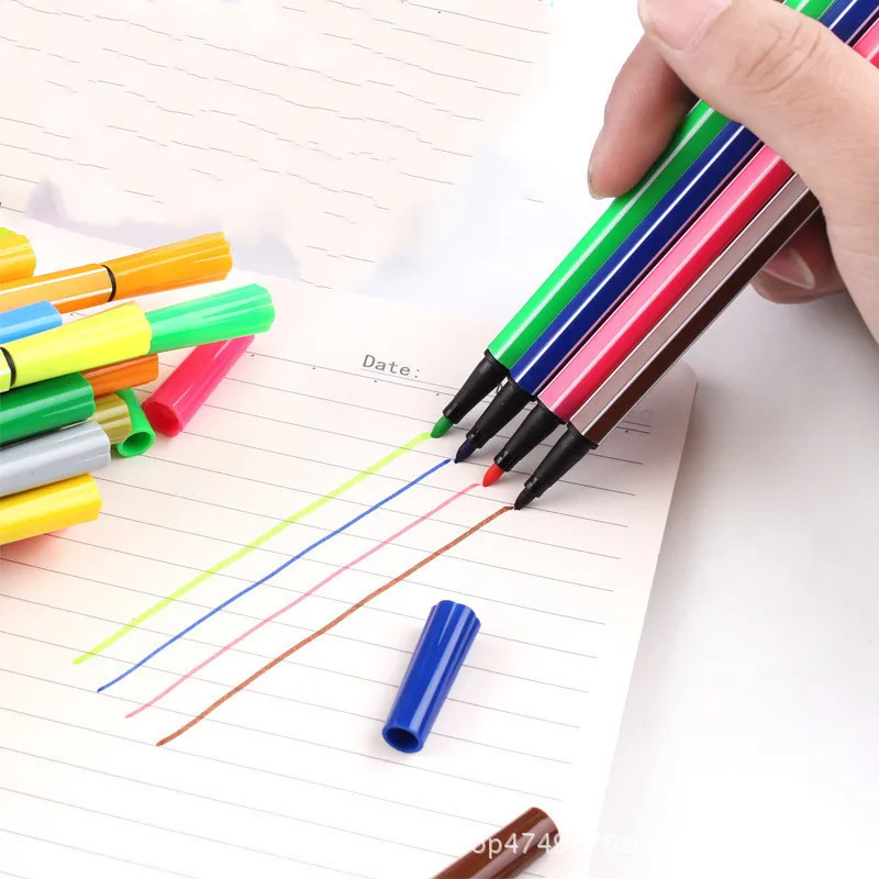 Children Washable Watercolor Pen Non-toxic Water Color Pencil Mark Painting Drawing Art Supplies 36/24/18/12
