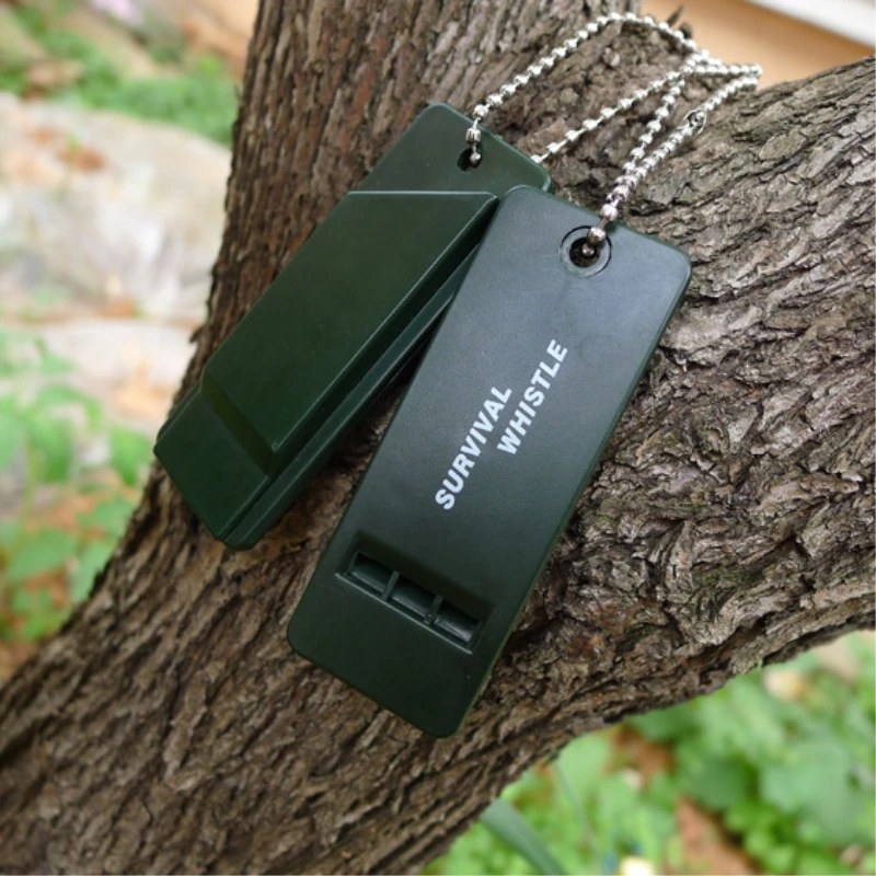 1 Pcs Survival Whistle Multi Audio First Aid Kits Outdoor Emergency Signal Rescue for Camping Hiking Climbing EDC Sports Referee survival whistle sport whistle sports whistle