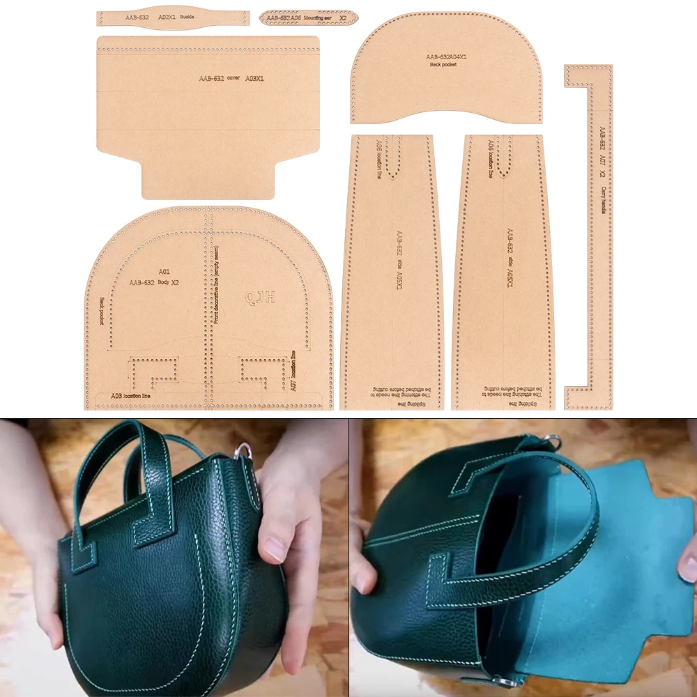 Ladies’ Handbag Kraft Template 1
