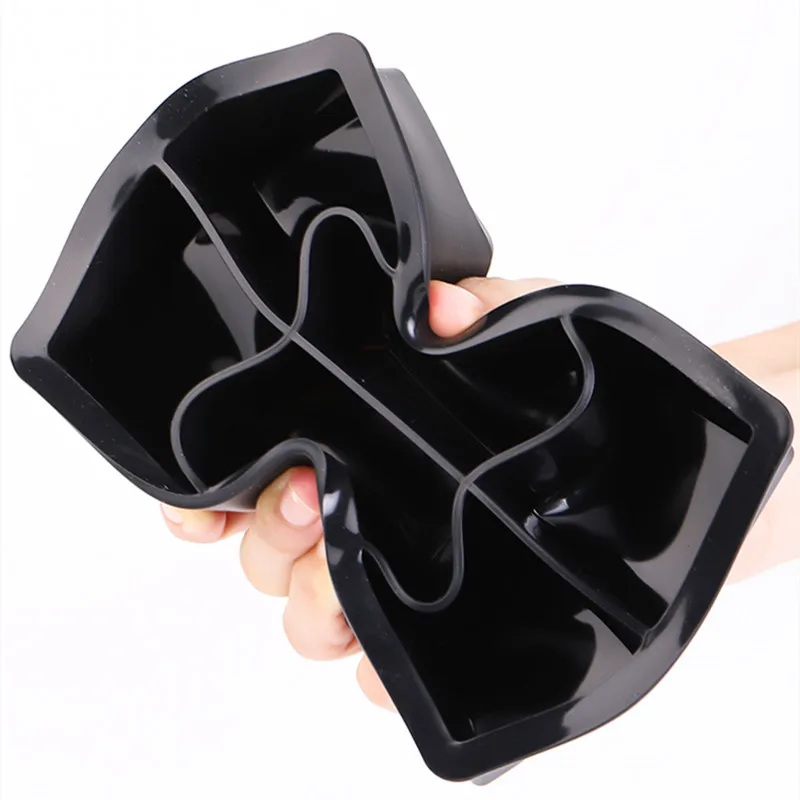 Large Ice Cube Maker Mold Square Kitchen Jelly Mould With Lid Ice Cube A  u51