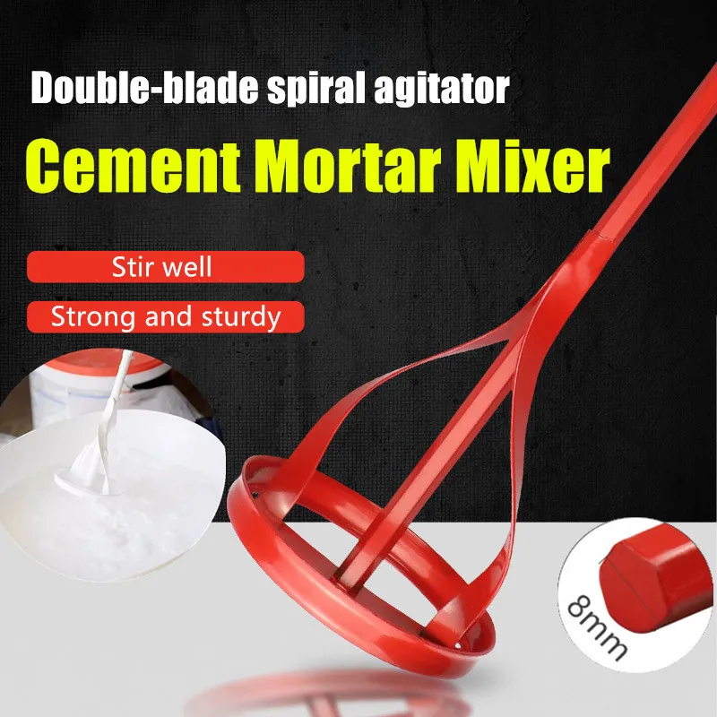 

Electric Ash Stirring Rod Plaster Paint Mixer Attachment Electric Drill Mixing Paddle Muilt-use Putty Cement Mortar Stirring Rod