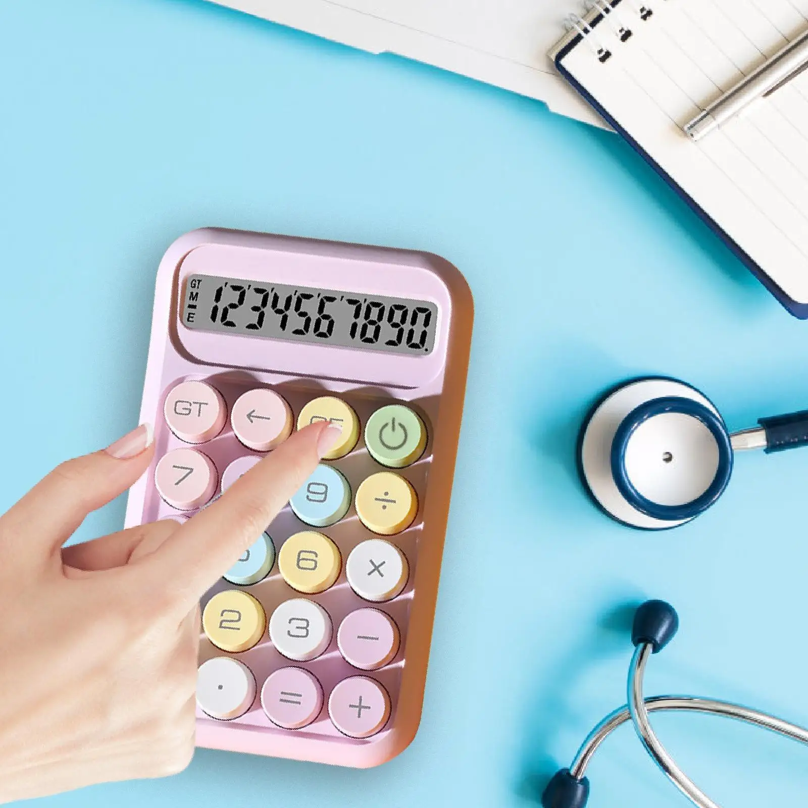 10자리 계산기, 미적 감각을 자극하는 휴대용 문구류, 수학, 학교, 사무실, 학생, 가정용 기본 포켓 계산기