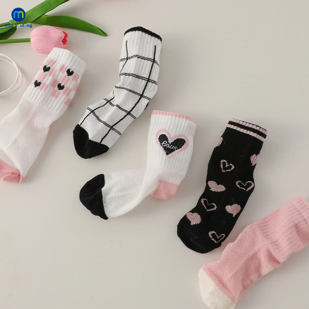 5 Pairs/Lot kids socks Fashion Spring Summer Mesh Cotton Children Socks Kids High Elastic Breathable Baby Girls Boys Sokcs Miaoyoutong