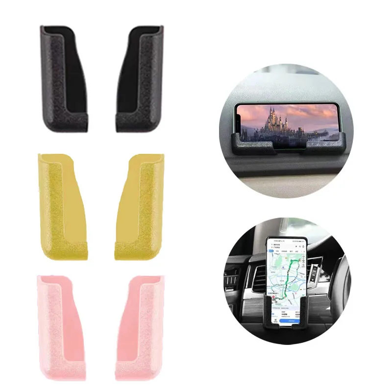 

Multifunction Phone Holder for Cars Wall Mounted Self Adhesive Sticker Wall Hooks Mobile Phone Stand Auto Storage Accessories