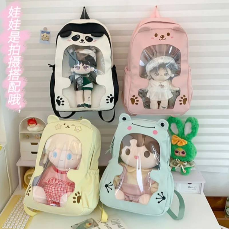 Teenage Girls Ita Bag Student Mochila School Transparent Backpack Cute Kawaii Cartoon Mochilas High Capacity Bags for Woman - 5