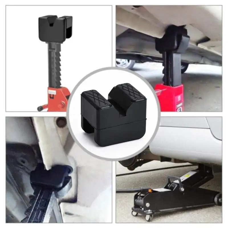 Auto-Wagenheber-Gummiauflage, geschlitzte Wagenheber-Gummipads, universelle Reparaturwerkzeuge, Rahmenschutzadapter, Hebewerkzeuge, 1/2 Stück – Detail 6