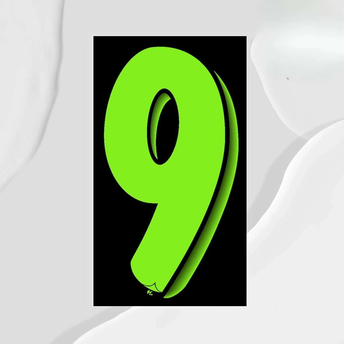 Personalized Customization Green Black Numbers Waterproof Reflective Windshield Pricing Stickers Car Accessories Decoration