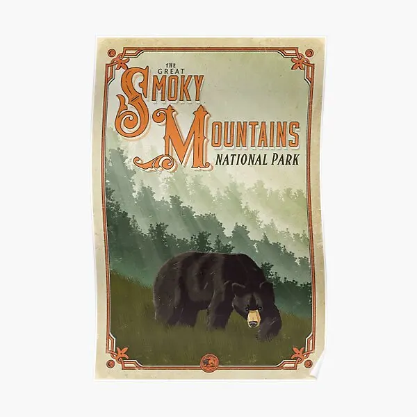 

The Great Smoky Mountains National Park Poster Painting Vintage Art Picture Wall Modern Decoration Room Funny Print No Frame